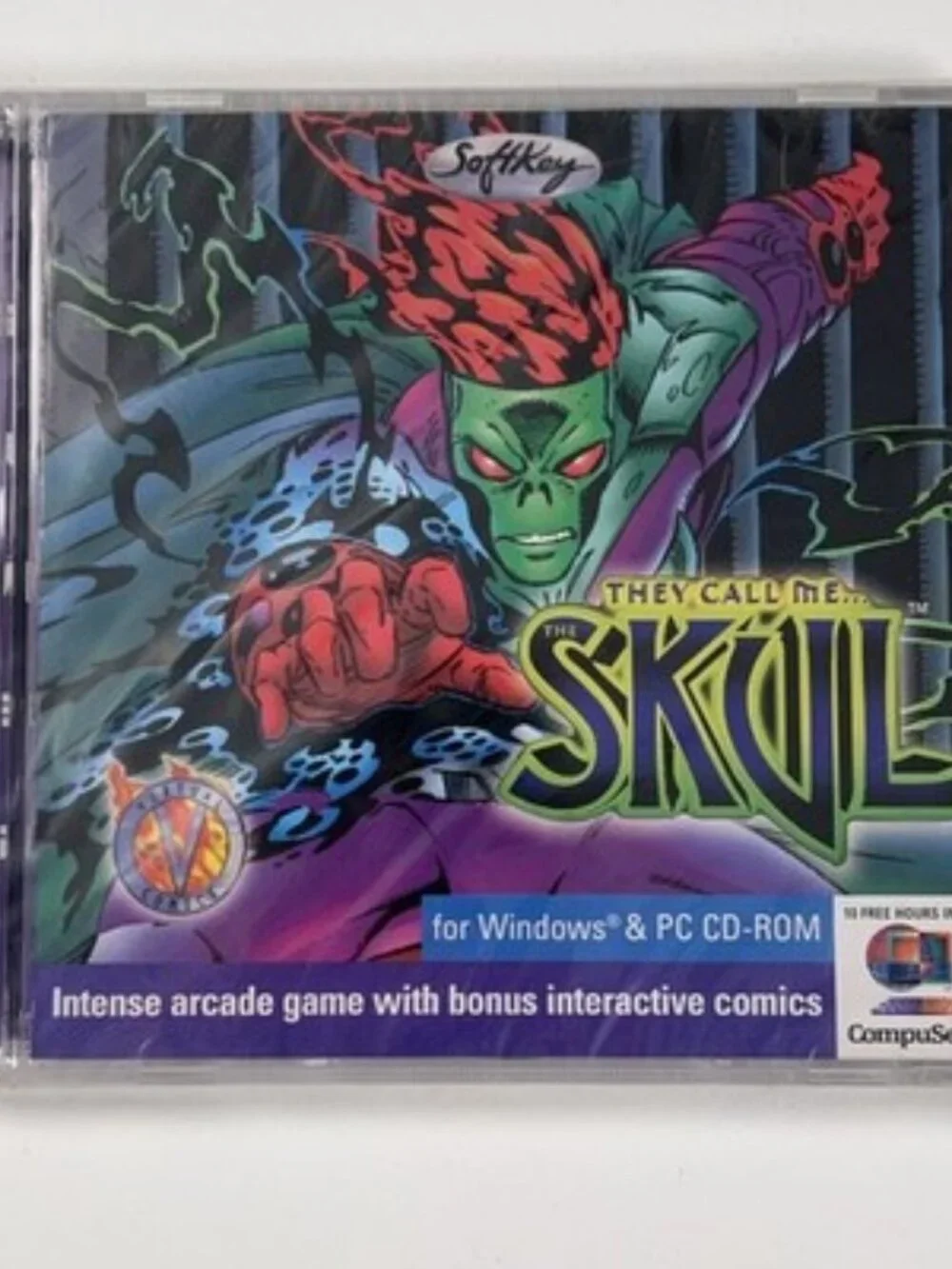 VTG They Call Me... The Skul (PC CD-ROM, 1996) SoftKey Virtual Comics NEW SEALED